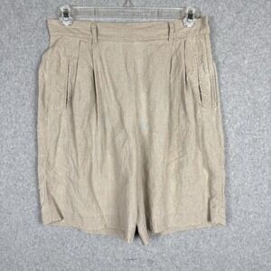 Vintage Banana Republic Beige Shorts 100% Linen Resort